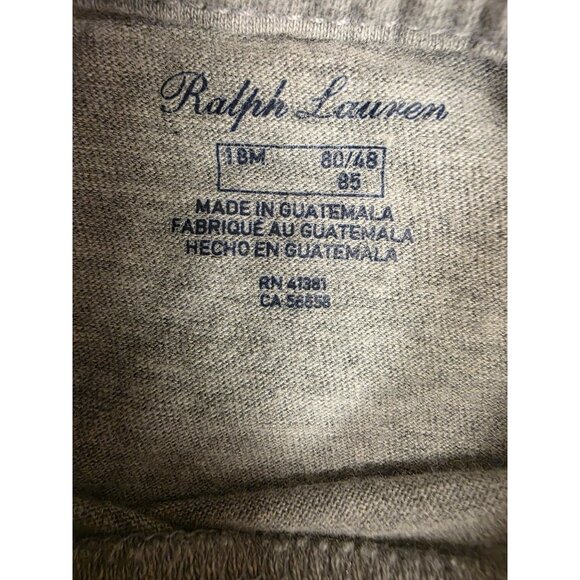 Polo Bear By Ralph Lauren Gray Short-Sleeve T-Shirt 18M 100% Cotton Toddler Book - Picture 4 of 6